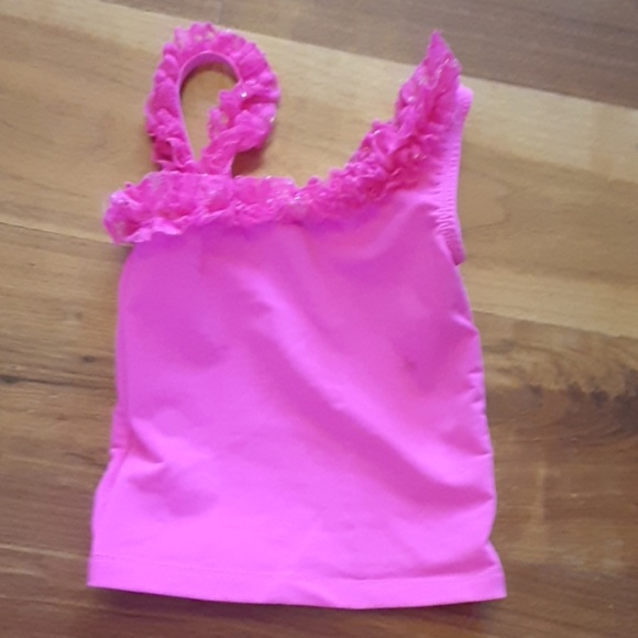 Pink ruffled leotard - Picture 3 of 3